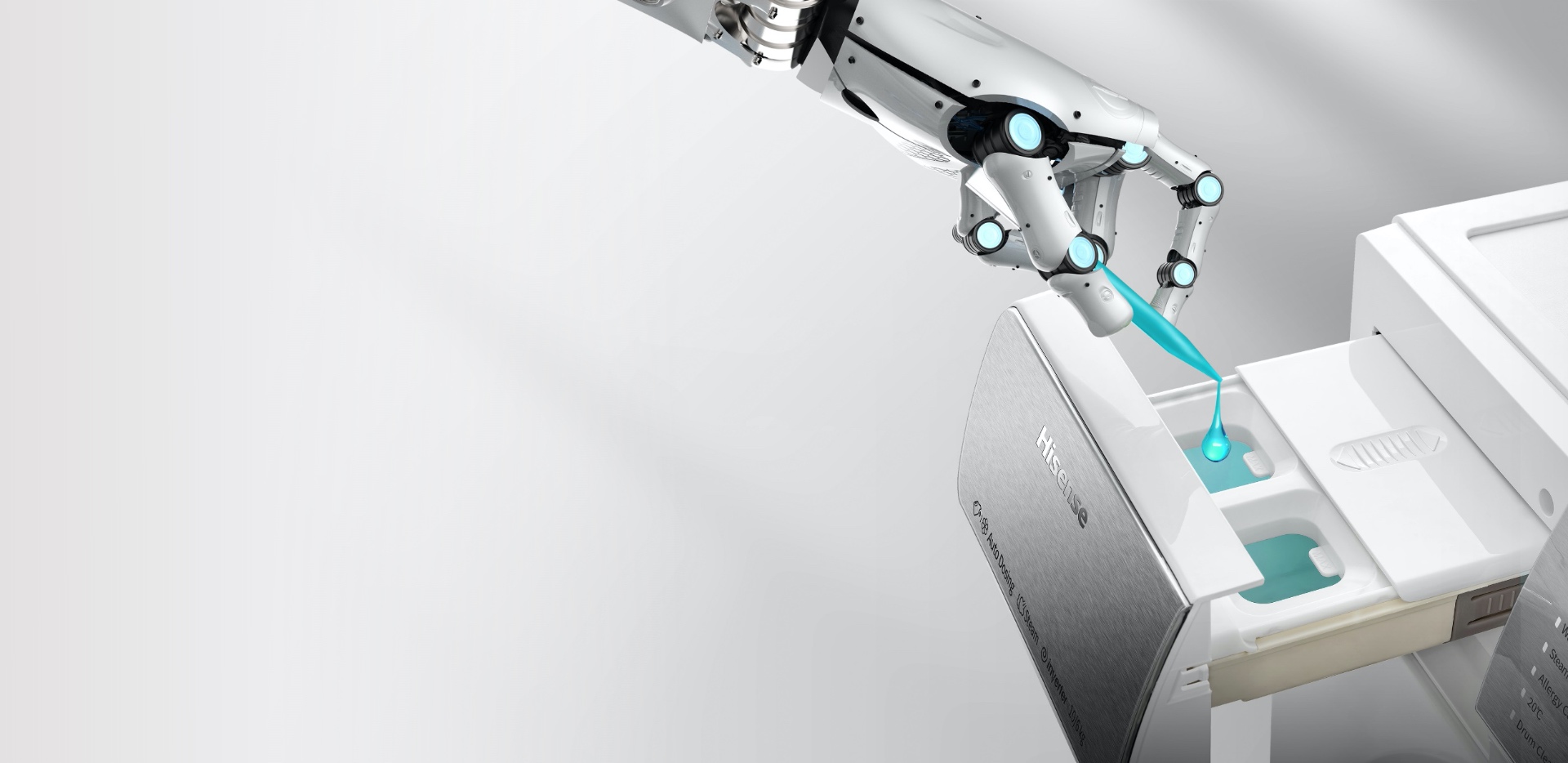 Hisense WDQR1014EVAJM Washer and Dryer - Optimum Detergent