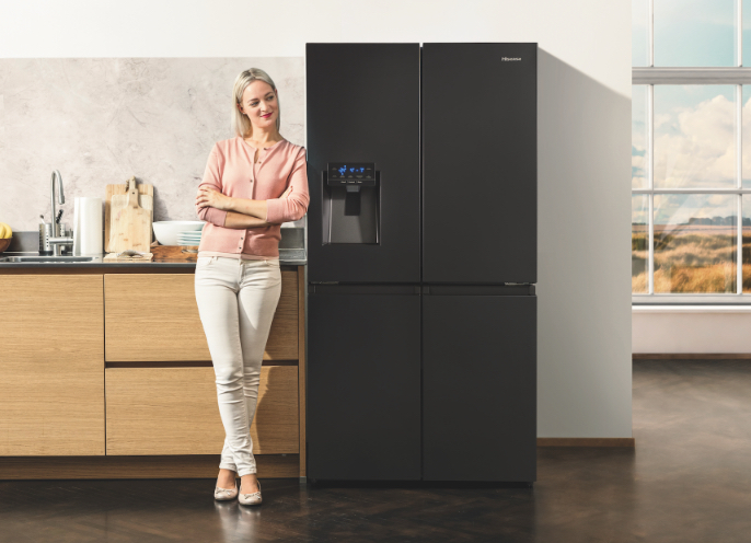 Hisense RC-68WC Refrigerator - Premium Flat Door Design