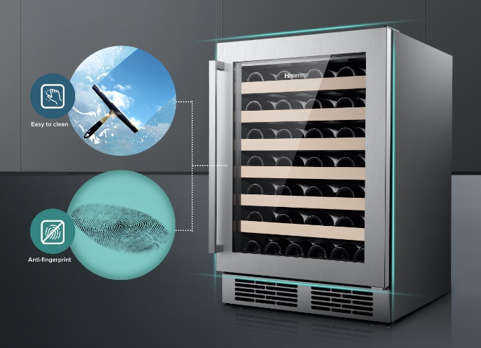 Hisense JC138YA Stainless Steel Frame Glass Door feature image