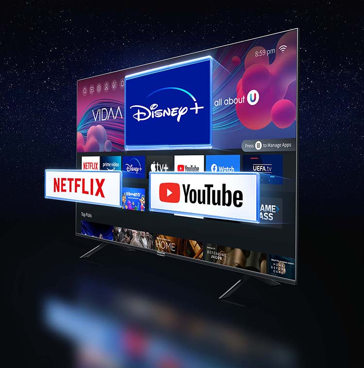 Hisense UHD 4K TV A7H - VIDAA - mobile