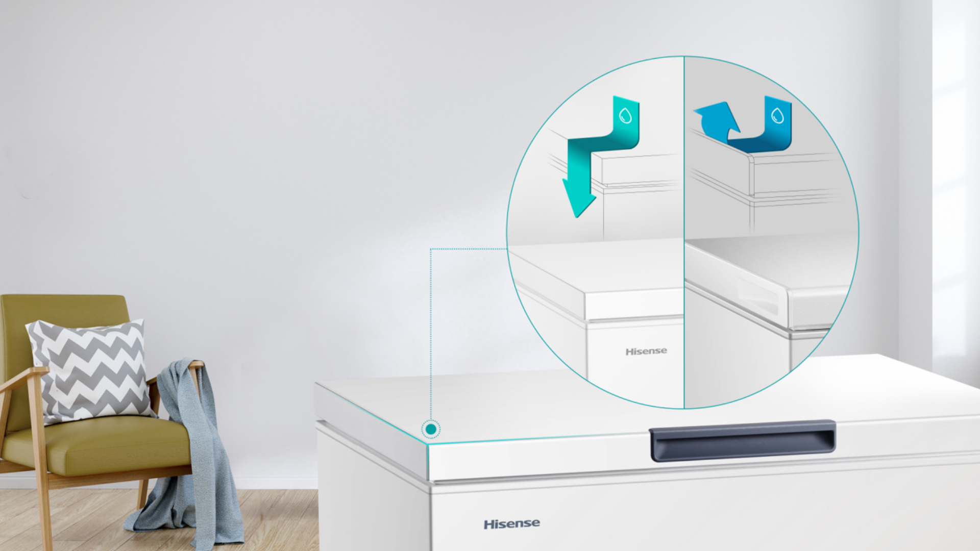 Hisense BD-199 Chest Freezer - Premium Boundless Door Design