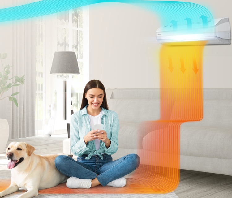 Hisense Silentium Pro Smart Ceiling and floor airflow feature image - mobile