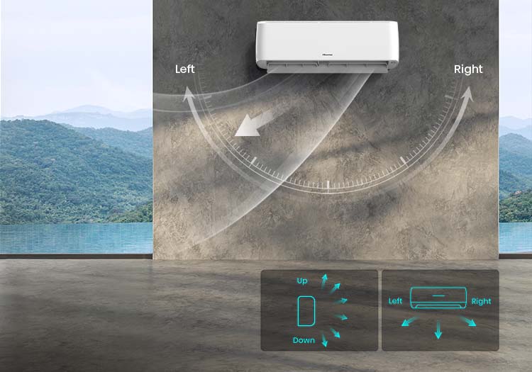Hisense Energy Pro Plus Air Conditioner - Various Airflow - mobile