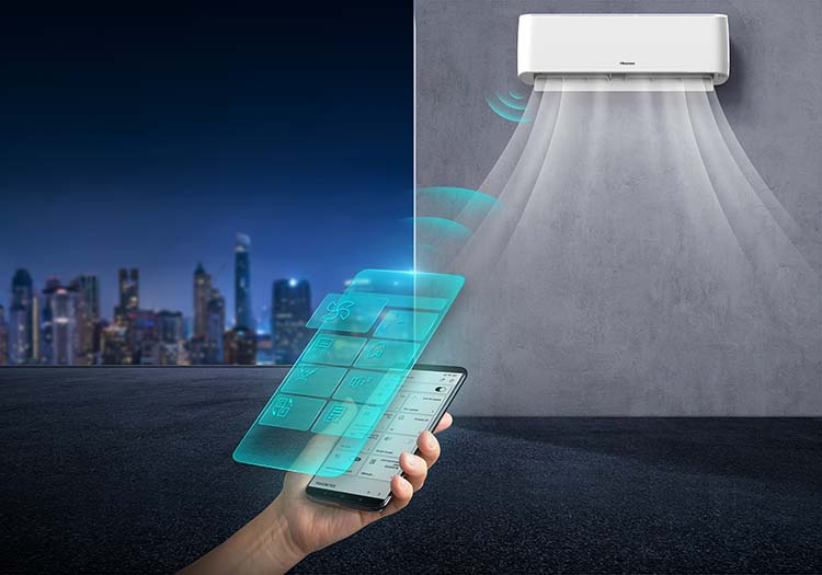 Hisense Energy Pro Plus Air Conditioner - WIiFi Control - mobile