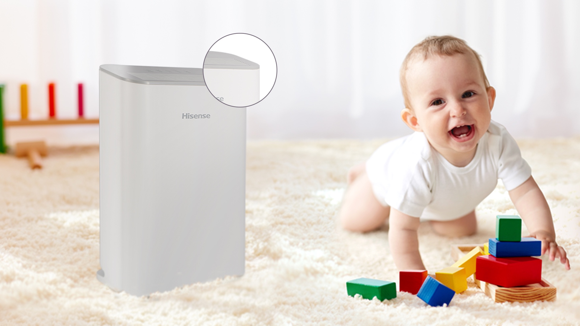 Hisense Delicary Series Air Conditioner - White and elegant appearance